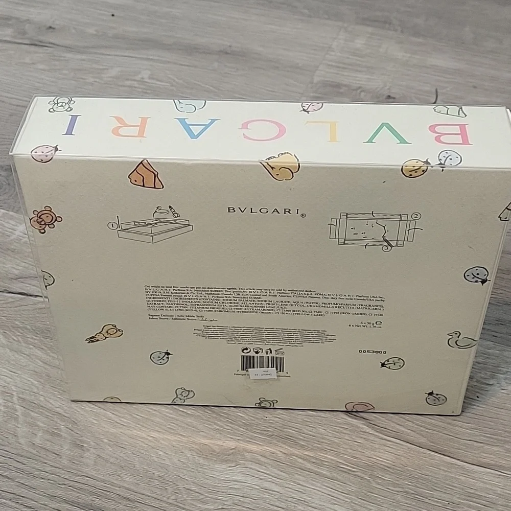 NEW BVLGARI Petits et Mamans Gentle Soap Coffret Set 6X50 g duck elephant bear
